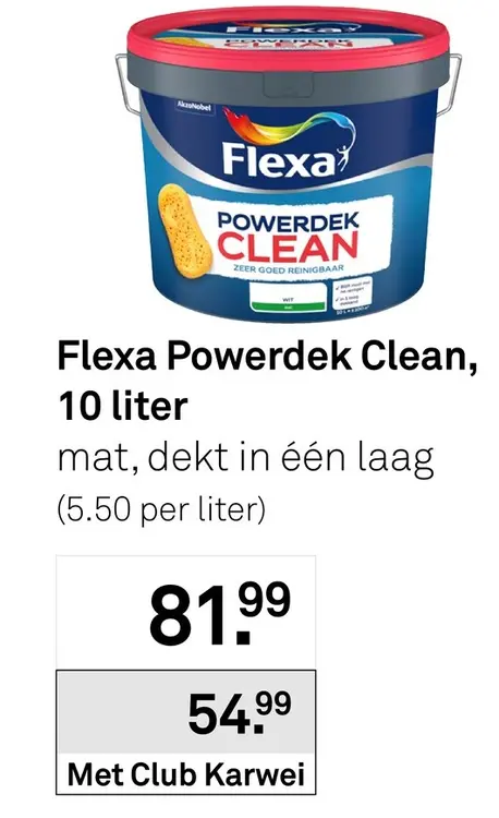 Aanbieding: Flexa Powerdek Clean