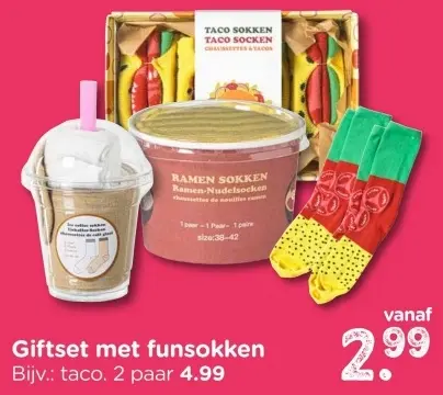 Aanbieding: Giftset met funsokken