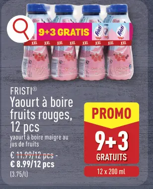 Offre: Yaourt à boire fruits rouges