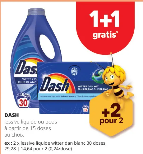 Offre: Lessive liquide ou pods