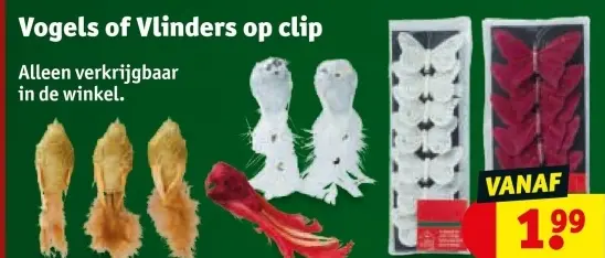 Aanbieding: Vogels of Vlinders op clip