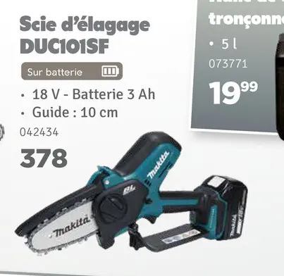 Offre: Scie d'élagage DUC101SF