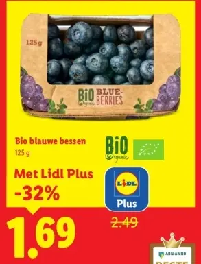 Aanbieding: Bio blauwe bessen