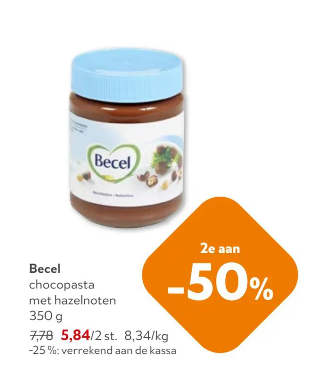 Promotie: Chocopasta met hazelnoten