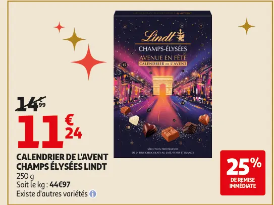 Aanbieding: Calendrier de l'avent champs élysées