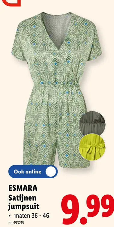 Promotie: Satijnen jumpsuit