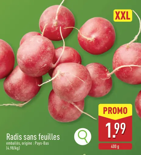 Offre: Radis sans feuilles