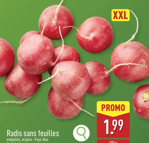 Offre: Radis sans feuilles