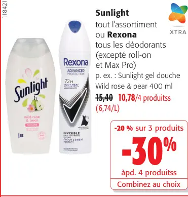 Offre: Tout l'assortiment ou tous les déodorants (excepté roll-on et Max Pro)