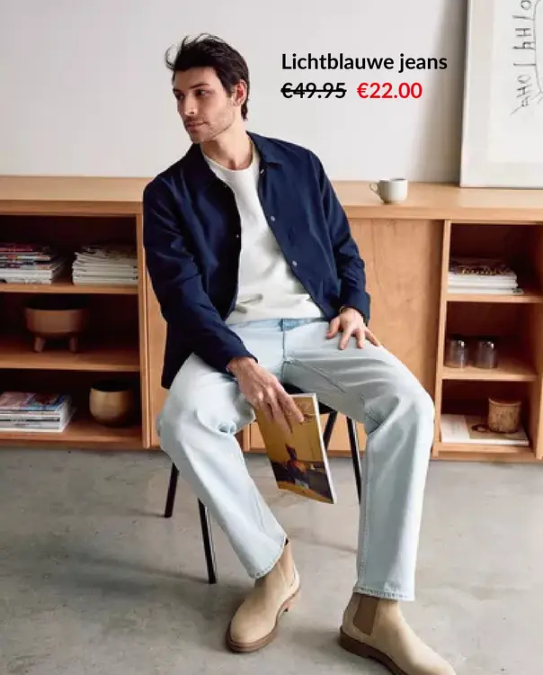 Promotie: Lichtblauwe jeans