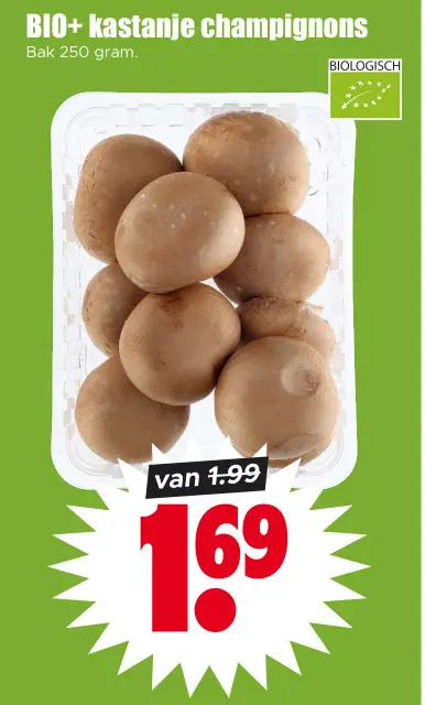 Aanbieding: Kastanje champignons