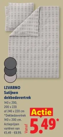 Aanbieding: Satijnen dekbedovertrek