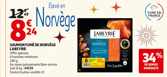 Promotie: Saumon fumé de norvège