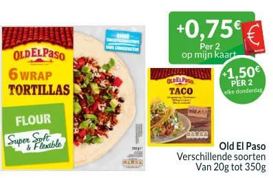 Promotie: Diverse soorten, zoals: tortillas en tacokruiden