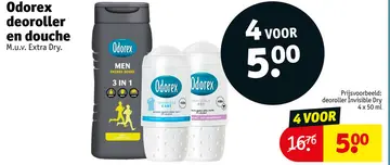 Aanbieding: Odorex deoroller en douche