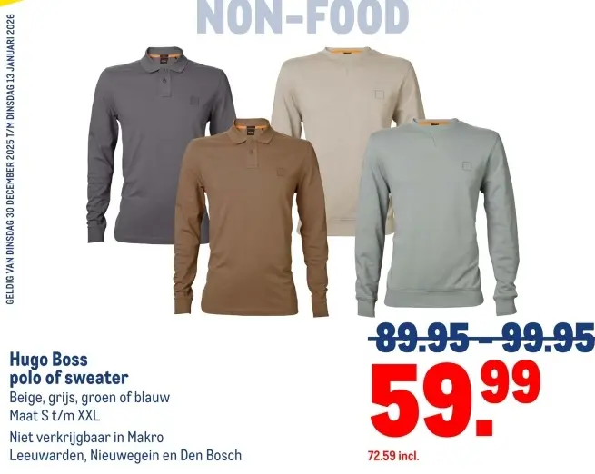 Aanbieding: polo of sweater