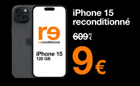 Offre: iPhone 15 reconditionné