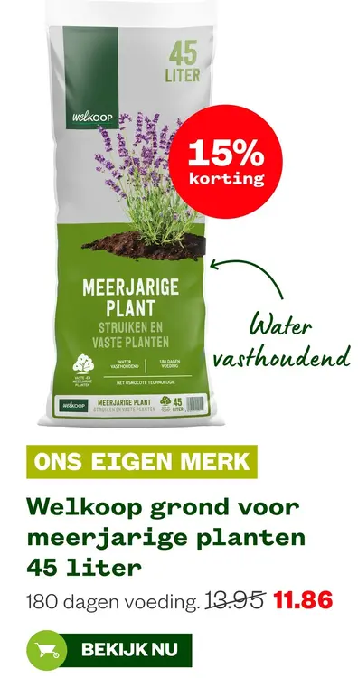 Aanbieding: Welkoop grond voor meerjarige planten