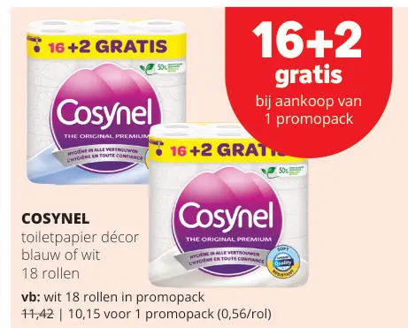 Promotie: toiletpapier décor