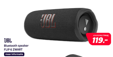 Aanbieding: JBL Bluetooth speaker FLIP 6 ZWART