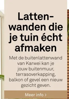 Aanbieding: Lattenwanden