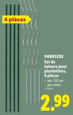 Offre: Set de tuteurs pour plantations