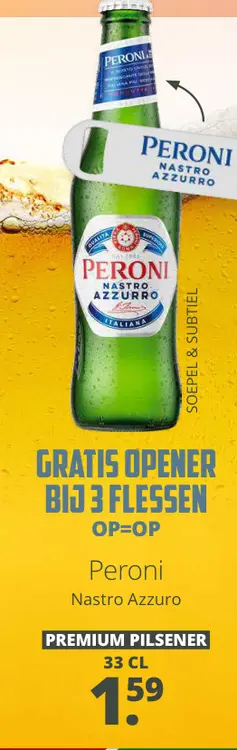 Aanbieding: Peroni nastro azzurro
