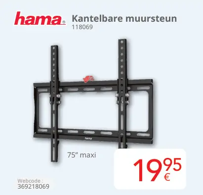 Aanbieding: Kantelbare muursteun