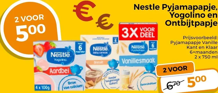 Aanbieding: Pyjamapapje, Yogolino en Ontbijtpapje