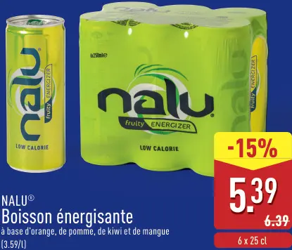 Offre: Boisson énergisante