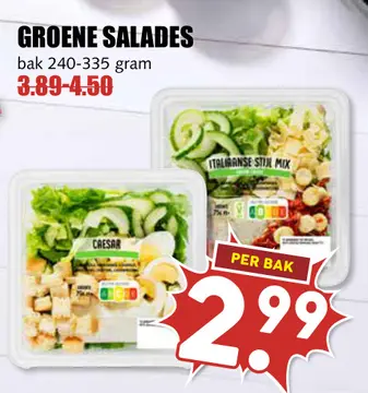Aanbieding: Groene salades
