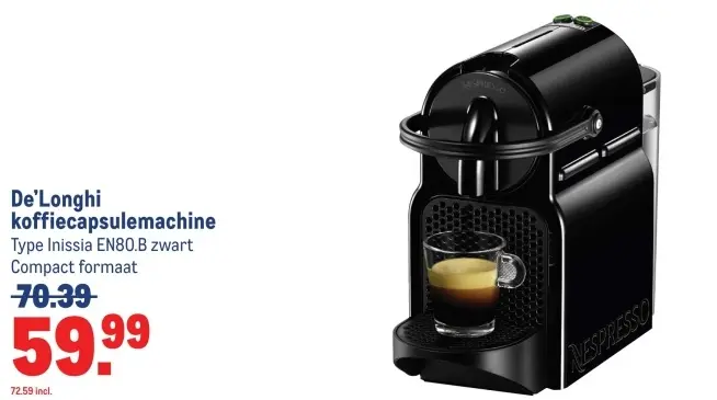 Aanbieding: koffiecapsulemachine