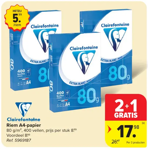 Promotie: Riem A4-papier