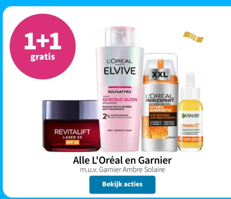 Aanbieding: L'Oréal and Garnier products