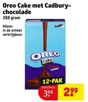 Aanbieding: Oreo Cake met Cadbury-chocolade