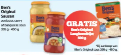 Promotie: Sauzen met gratis rijst