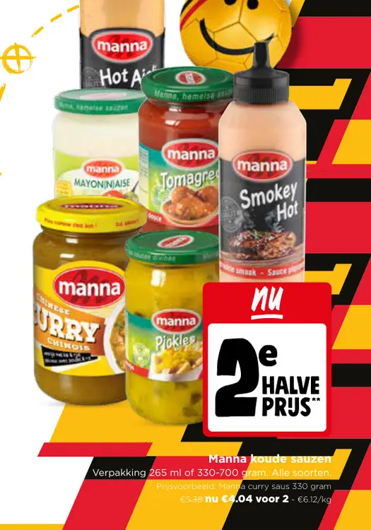 Promotie: Manna koude sauzen