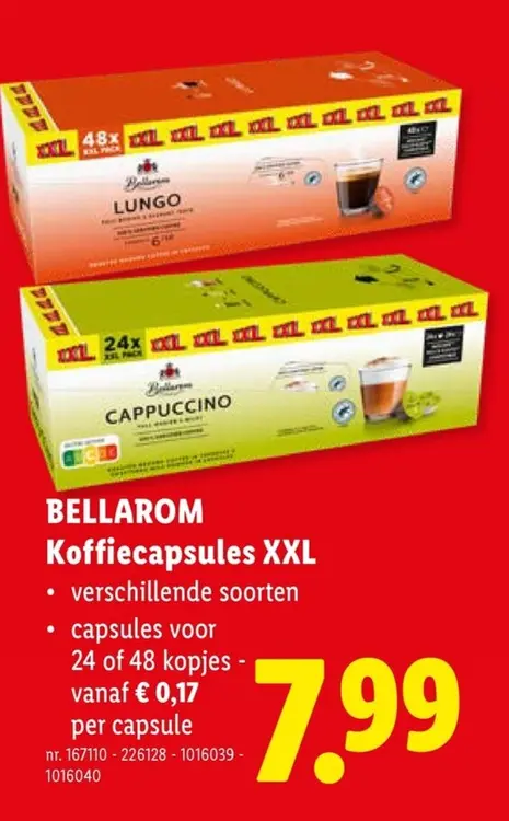 Promotie: Koffiecapsules XXL