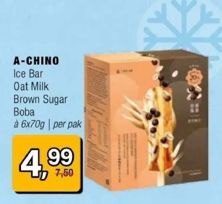 Aanbieding: Ice Bar Oat Milk Brown Sugar Boba