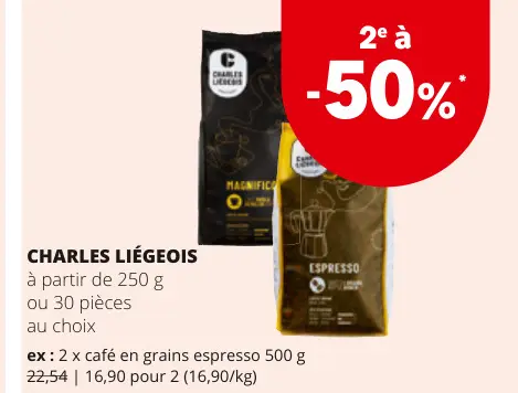 Offre: café en grains espresso