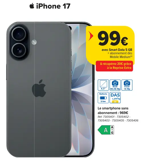 Offre: iPhone 17