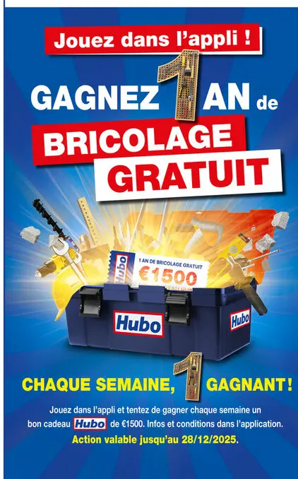 Offre: 1 AN de BRICOLAGE GRATUIT
