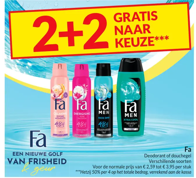 Promotie: Deodorant of douchegel