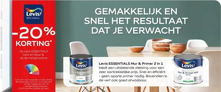 Promotie: Essentials Mur & Primer 2 in 1