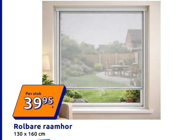 Aanbieding: Rolbare raamhor