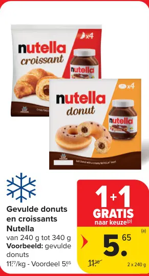 Promotie: Gevulde donuts en croissants