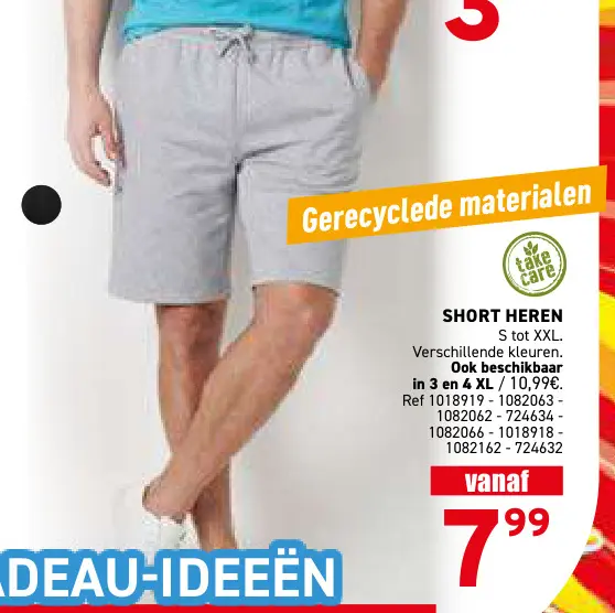 Promotie: Short heren