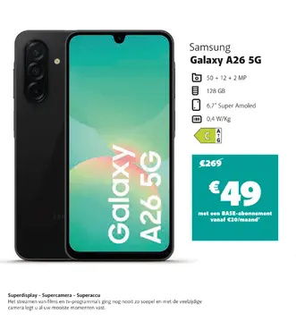 Aanbieding: Samsung Galaxy A26 5G