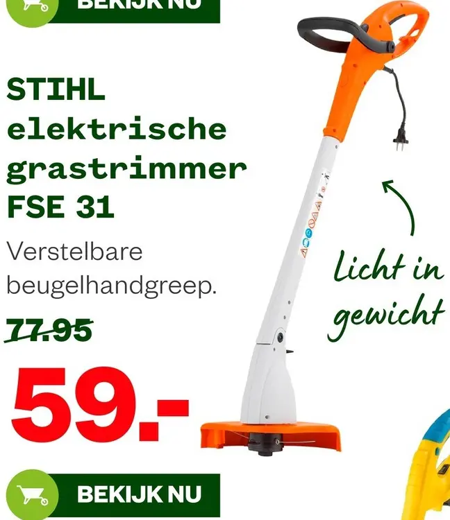 Aanbieding: Elektrische grastrimmer FSE 31