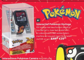 Aanbieding: Interactief Pokémon Horloge
